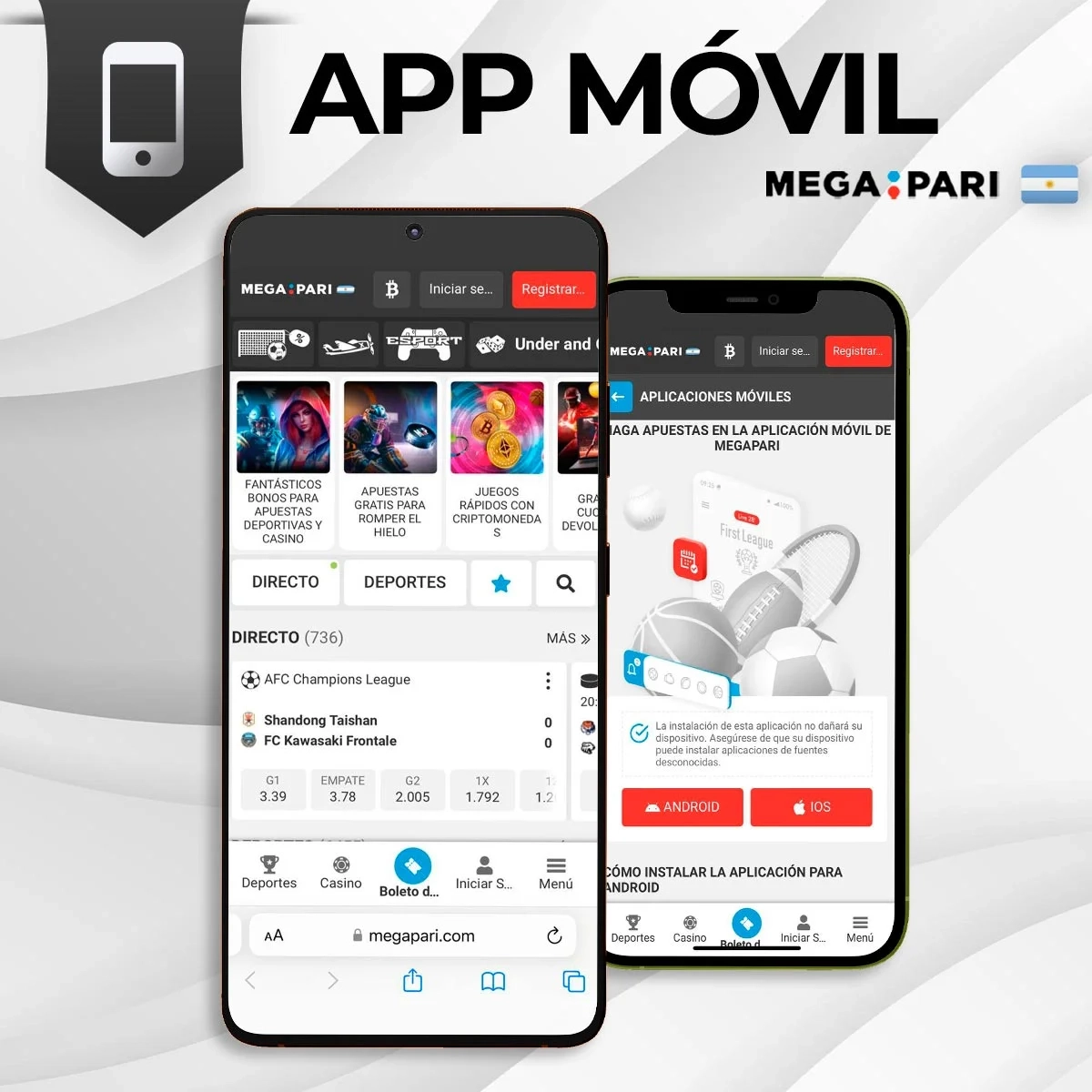 App móvil de Megapari