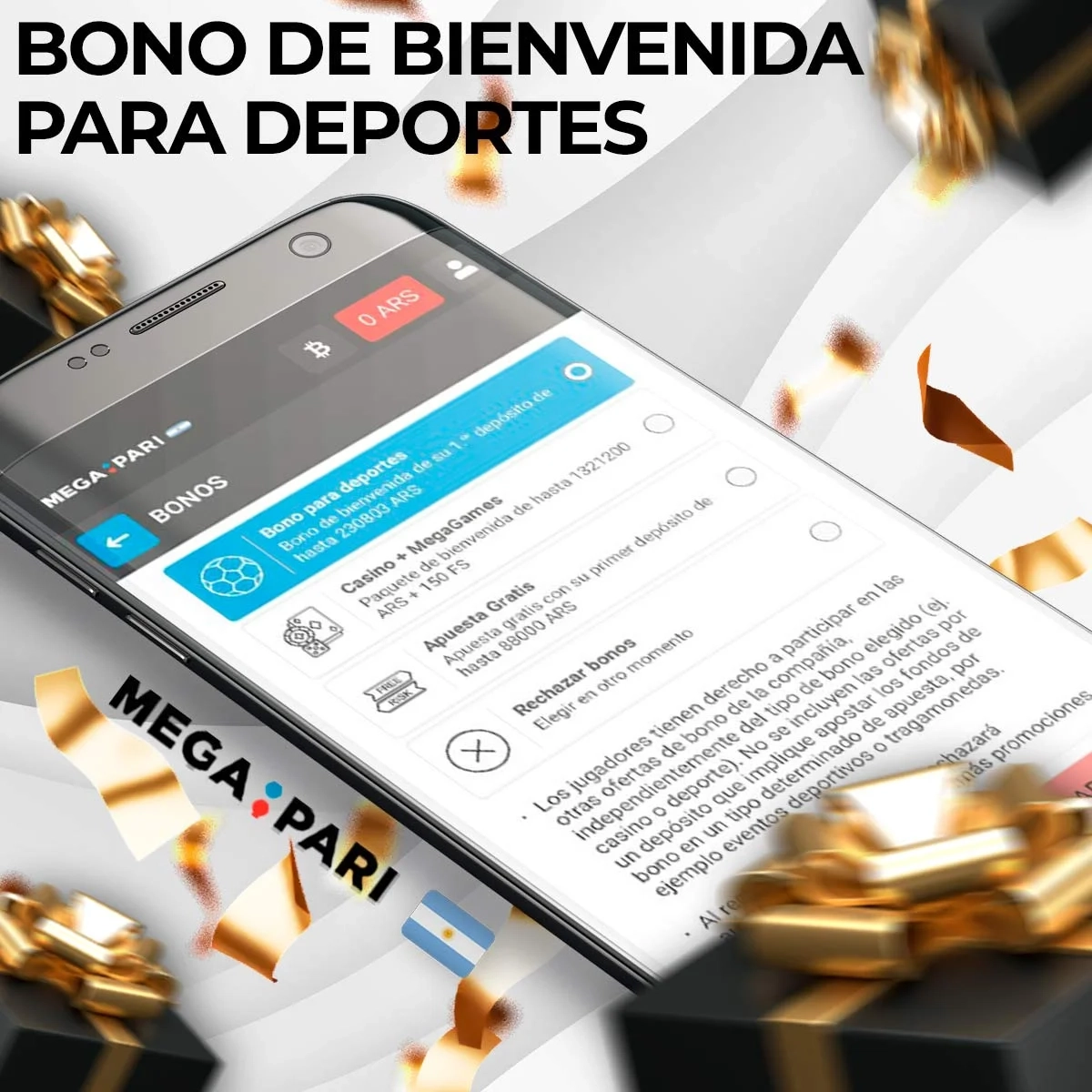 Bono de bienvenida para deportes