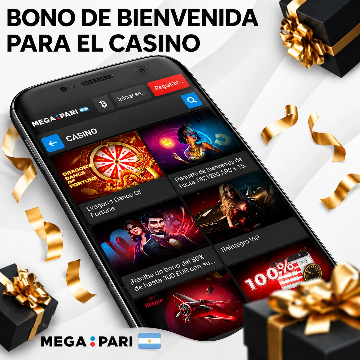 Bono de bienvenida para el Casino