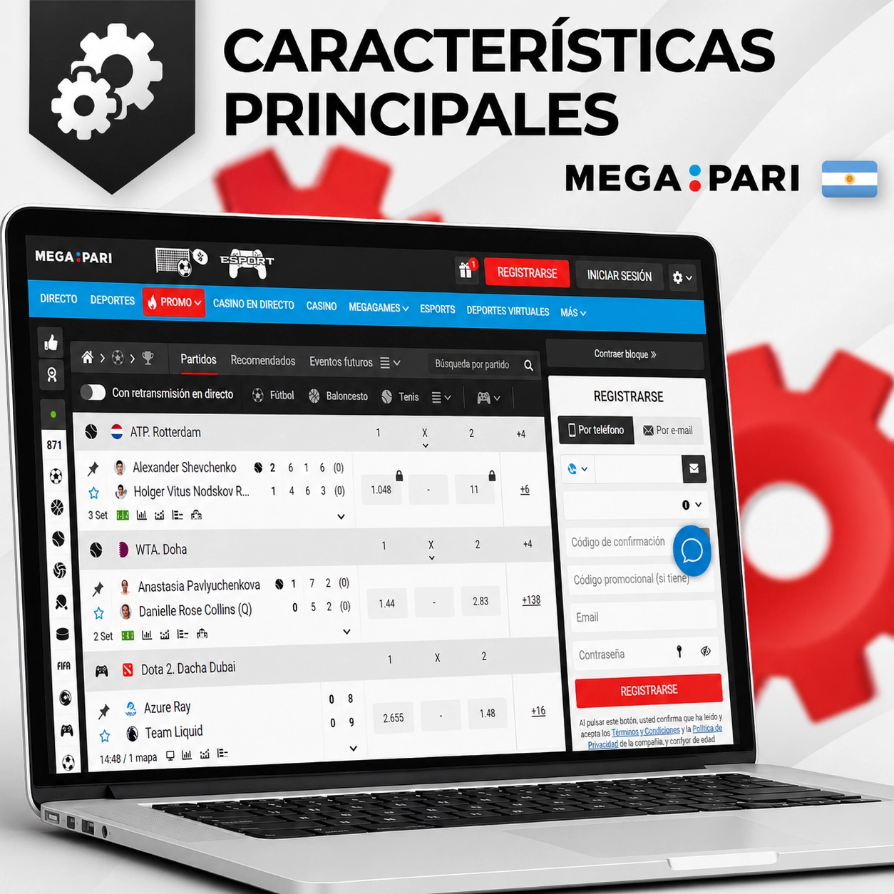 Megapari — Características principales
